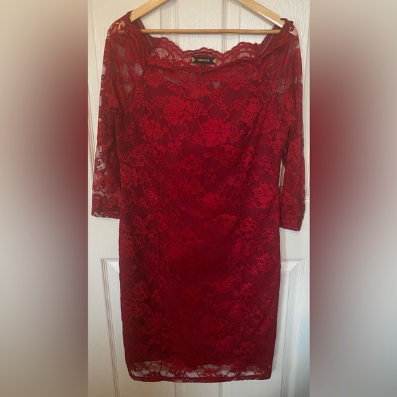 MIUSOL Red Lace Party Dress 2XL - Picture 6 of 7
